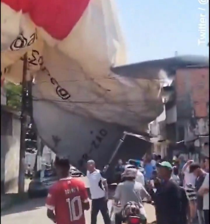 Dirigible se estrella en Sao Paulo: vídeo del accidente