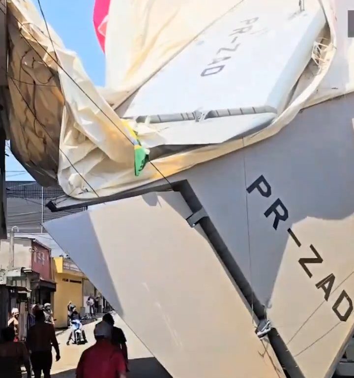 Un dirigeable s'écrase à Sao Paulo : vidéo de l'accident