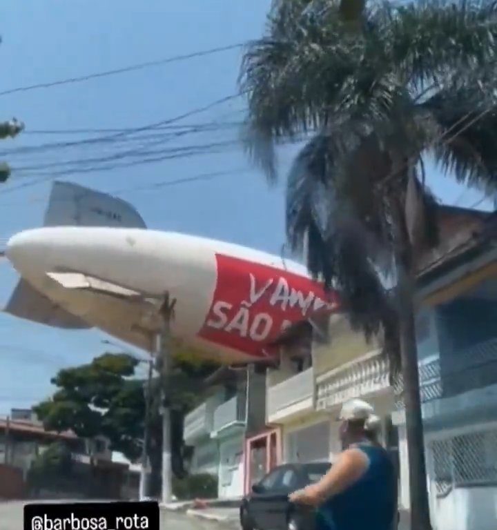 Dirigible se estrella en Sao Paulo: vídeo del accidente