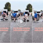 Strongman-Champion Dan Jones bricht sich bei einem Wettkampf Sehnen und Kniescheiben: schockierendes Video