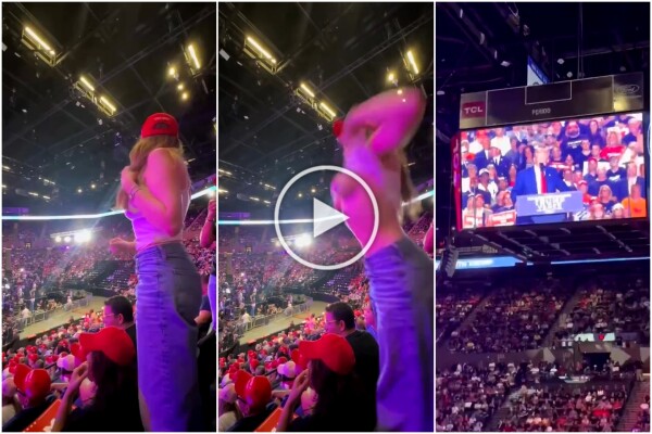 Un mannequin fait des vidéos osées et se déshabille devant Trump : expulsé de la convention