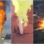 Oleoducto se incendia, nadie puede apagarlo: barrio evacuado