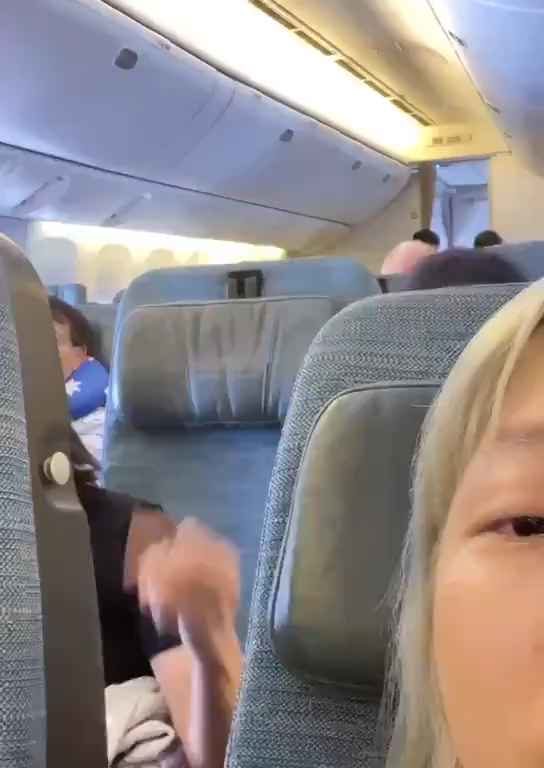 Recuesta su asiento en el avión y se desata una pelea: insultos y patadas, luego llega la expulsión