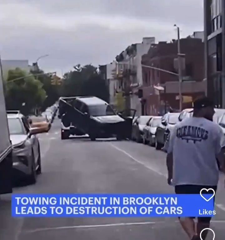 Il vole une dépanneuse qui enlevait sa voiture et la détruit : vidéo virale