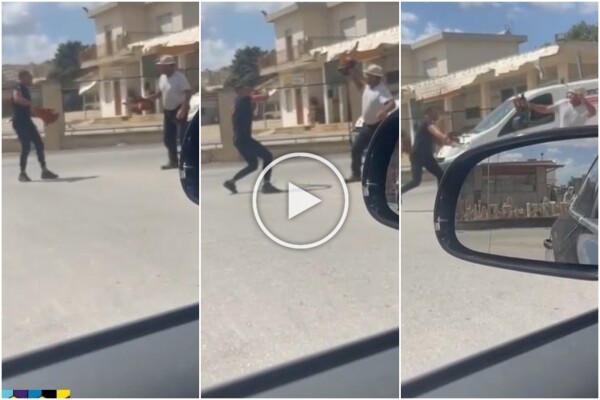 Siracusa, pelea en la calle por un derecho de paso a golpes de motosierra: vídeo