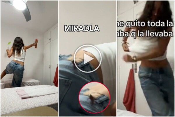 Aterrada por cucaracha voladora, niña se desnuda para ahuyentarla: video viral