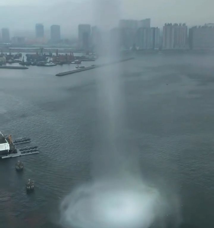 Waterspout erschüttert Hongkong, das hat es seit 1959 nicht mehr gegeben