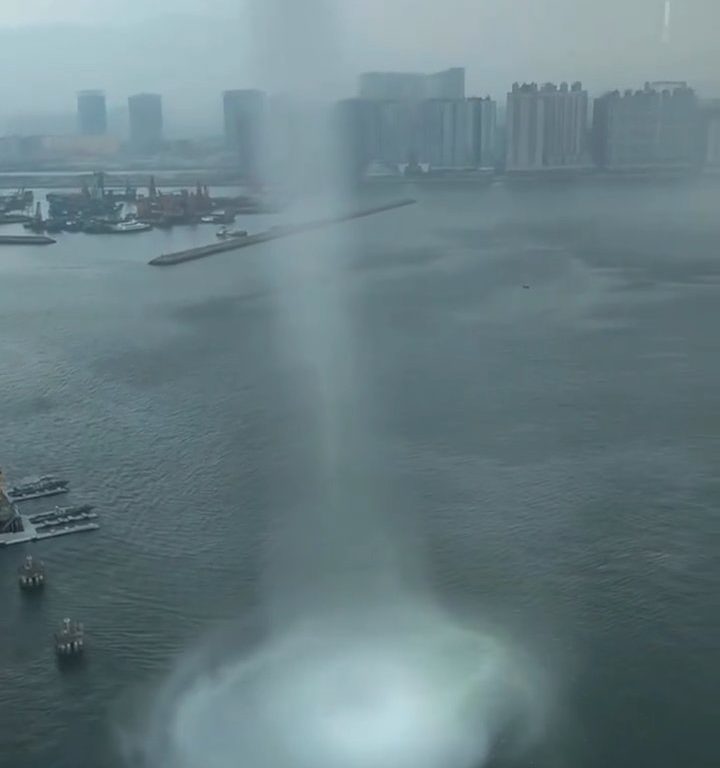 Waterspout erschüttert Hongkong, das hat es seit 1959 nicht mehr gegeben