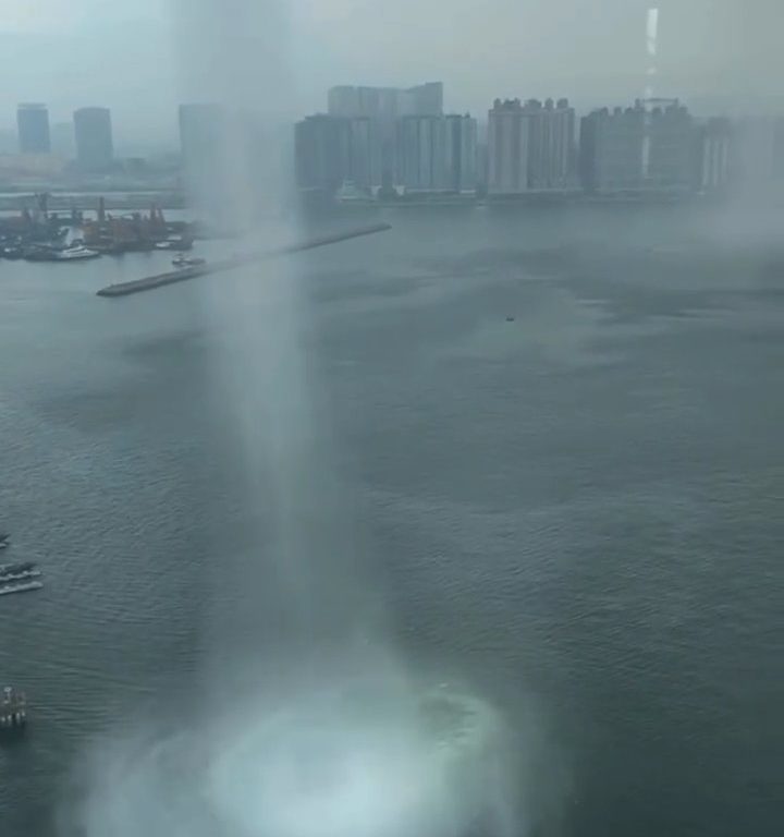 Waterspout erschüttert Hongkong, das hat es seit 1959 nicht mehr gegeben