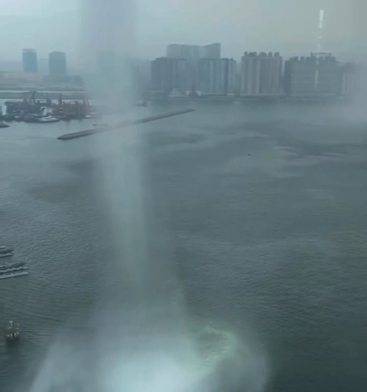 Waterspout erschüttert Hongkong, das hat es seit 1959 nicht mehr gegeben