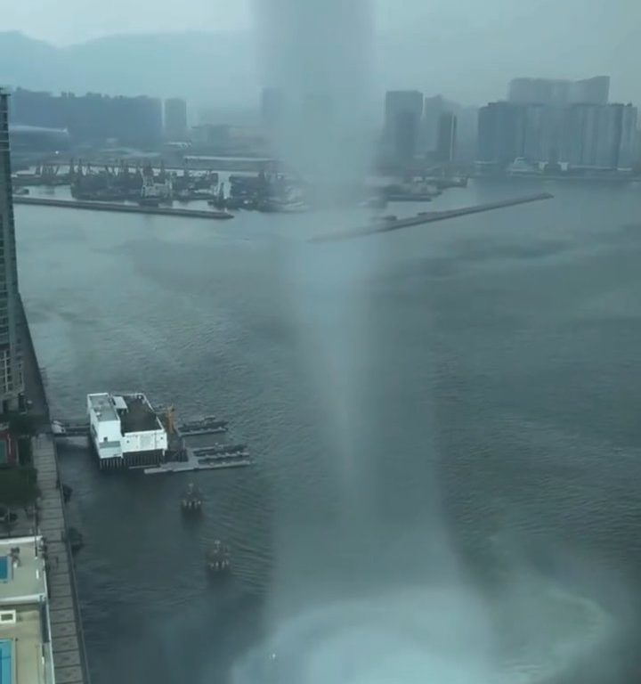 Waterspout erschüttert Hongkong, das hat es seit 1959 nicht mehr gegeben