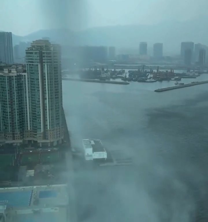 Waterspout erschüttert Hongkong, das hat es seit 1959 nicht mehr gegeben