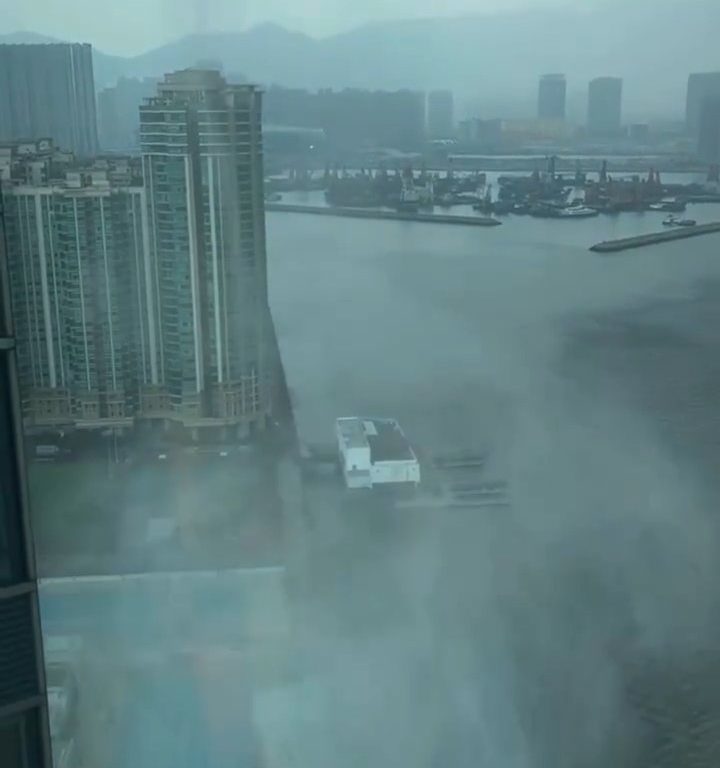 Waterspout erschüttert Hongkong, das hat es seit 1959 nicht mehr gegeben