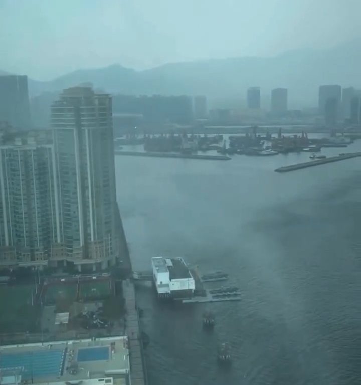 Waterspout erschüttert Hongkong, das hat es seit 1959 nicht mehr gegeben