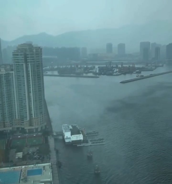 Waterspout erschüttert Hongkong, das hat es seit 1959 nicht mehr gegeben