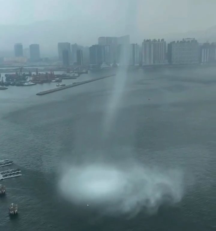 Waterspout erschüttert Hongkong, das hat es seit 1959 nicht mehr gegeben