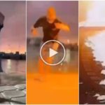 Un touriste danse et la foudre le frappe, il prend feu mais survit : vidéo