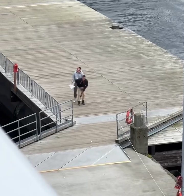 Turista perde la nave da crociera ma il finale è esilarante: video virale