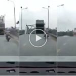 Vietnam, un pont s'effondre à cause d'un typhon : des voitures s'écrasent dans la rivière, vidéo choquante