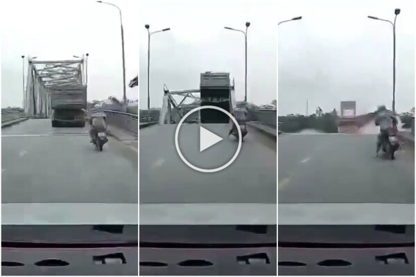 Vietnam, ponte crolla per il tifone: auto precipitano le fiume, video shock