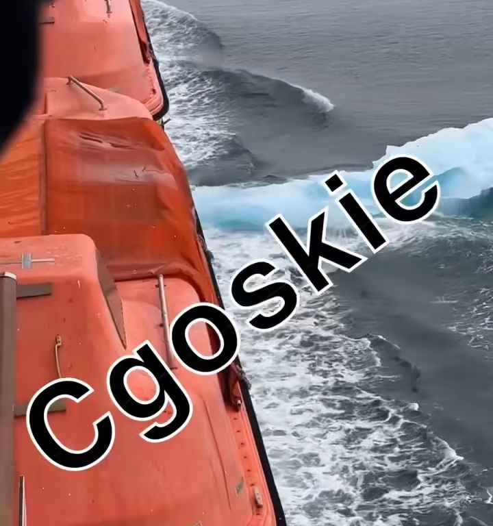 Riesgo de Titanic para crucero, iceberg contra casco: terror a bordo