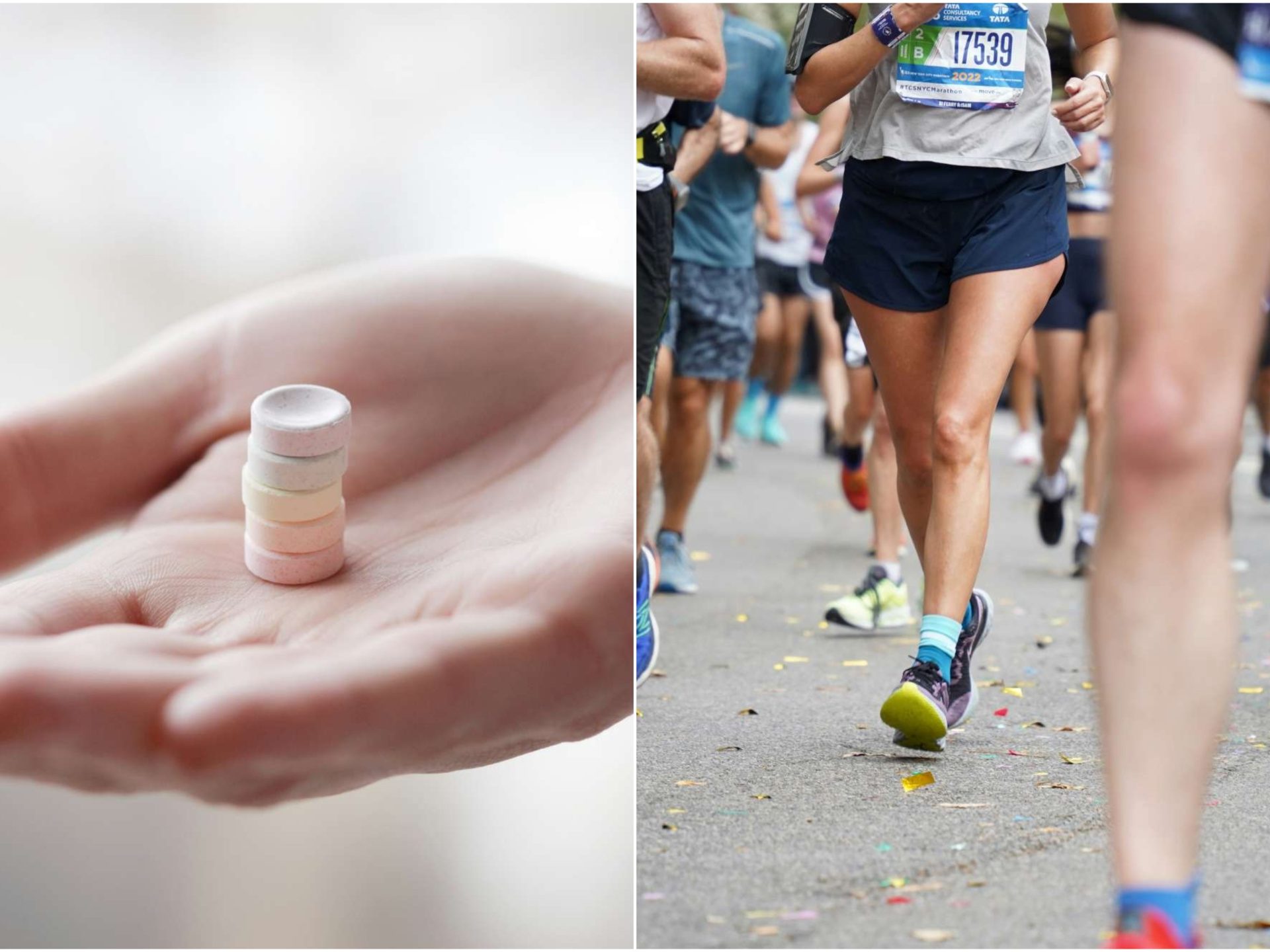 Hier kommt der Marathon in Pillenform, die Medizin, die dem Körper vorgaukelt, er hätte 10 km gelaufen