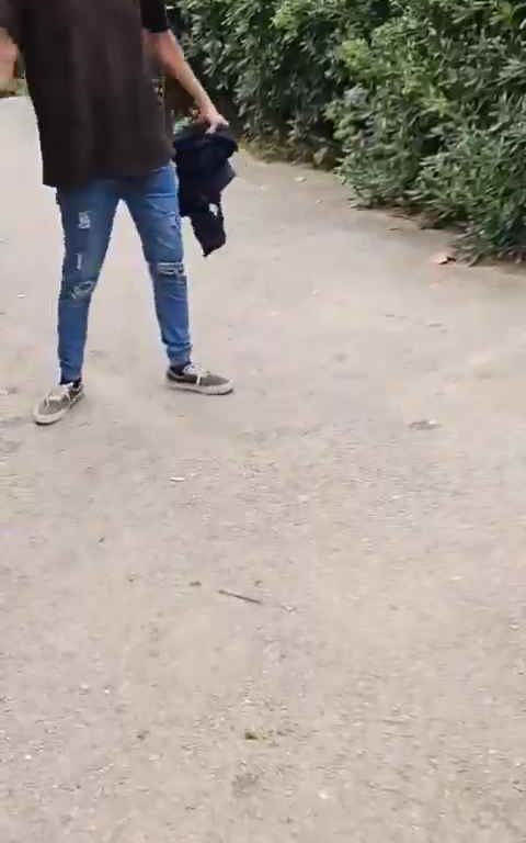 Bimba di un anno presa a schiaffi da un senzatetto immigrato in un parco video shock