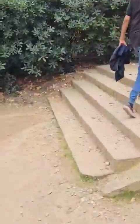 Bimba di un anno presa a schiaffi da un senzatetto immigrato in un parco video shock