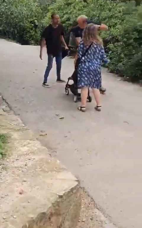 Einjähriges Mädchen wurde in einem Park von einem obdachlosen Einwanderer geschlagen, schockierendes Video