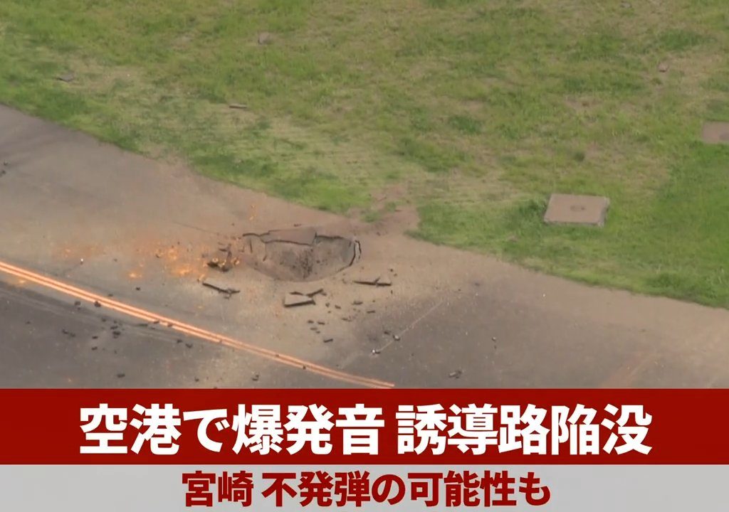 Bomba esplode all'aeroporto Miyazaki: era residuato della seconda guerra mondiale