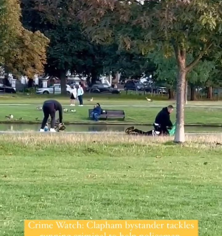 Papá héroe "ataca" a un ladrón y luego vuelve a jugar con sus hijos: video viral