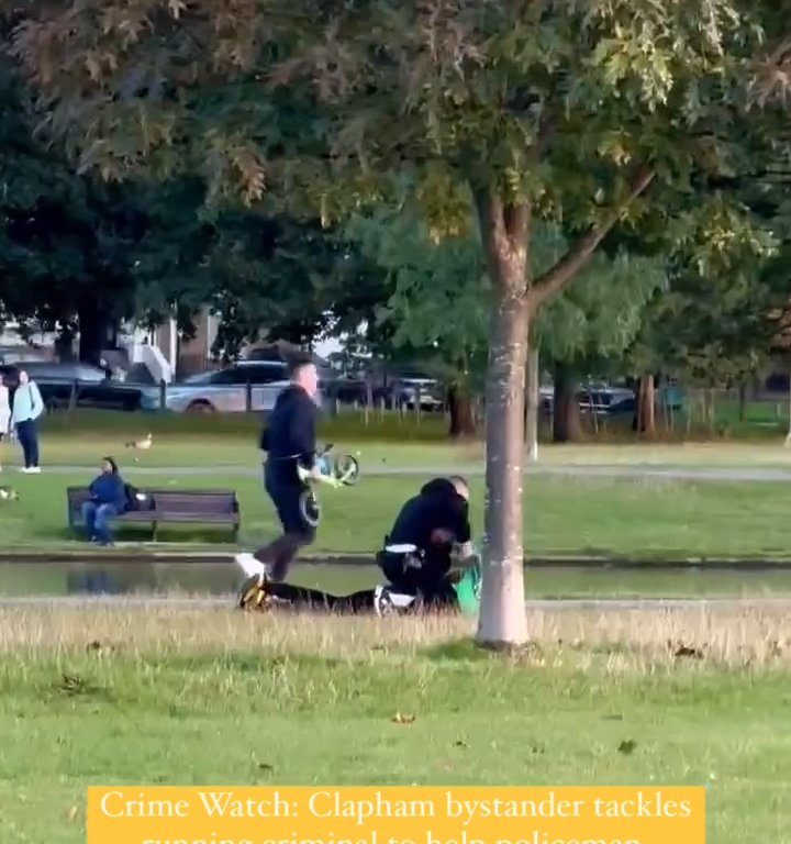 Heldenvater „greift“ einen Dieb an und spielt dann wieder mit seinen Kindern: virales Video