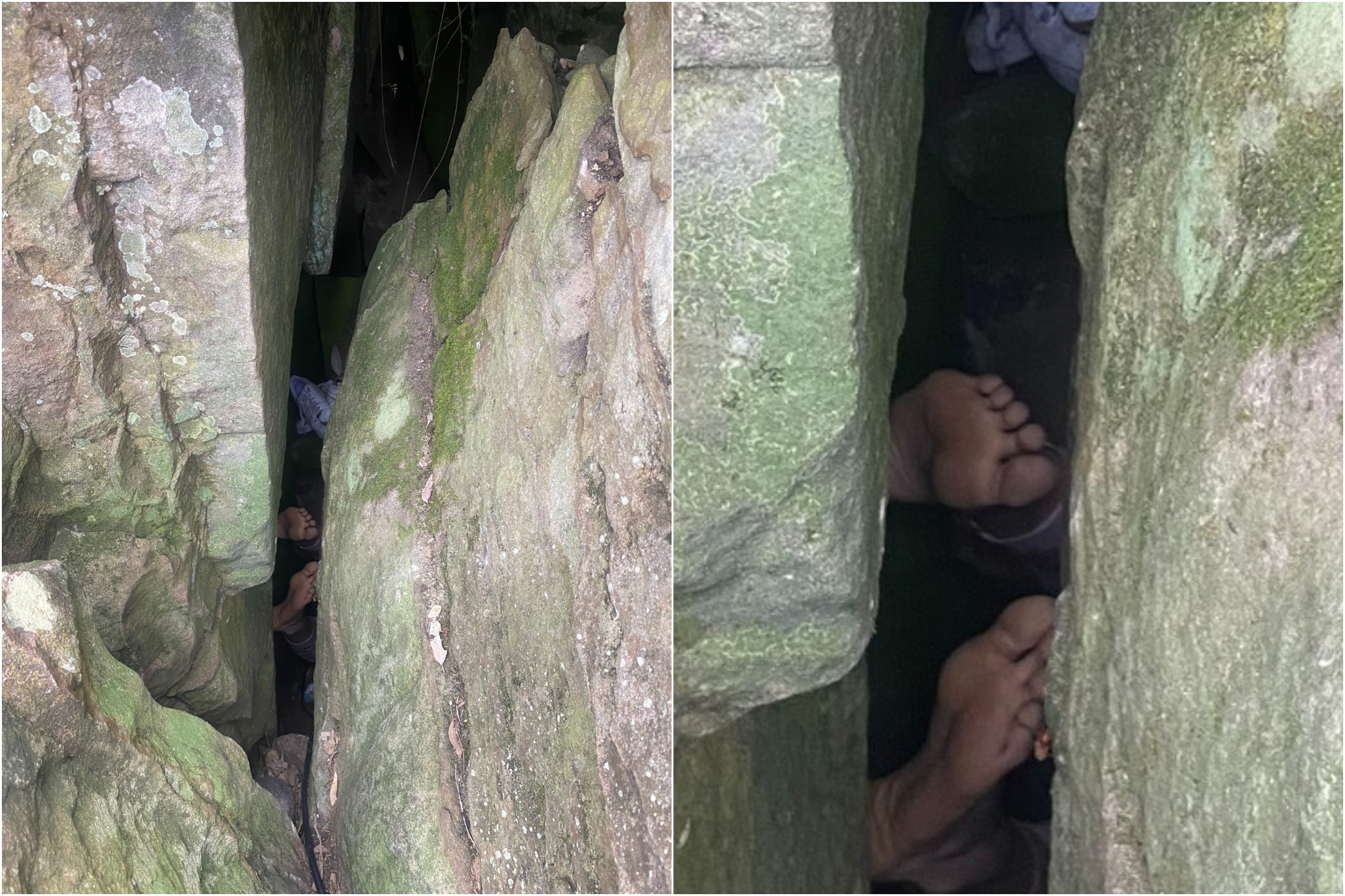 Elle perd son iPhone parmi les rochers et reste coincée : le sauvetage embarrassant