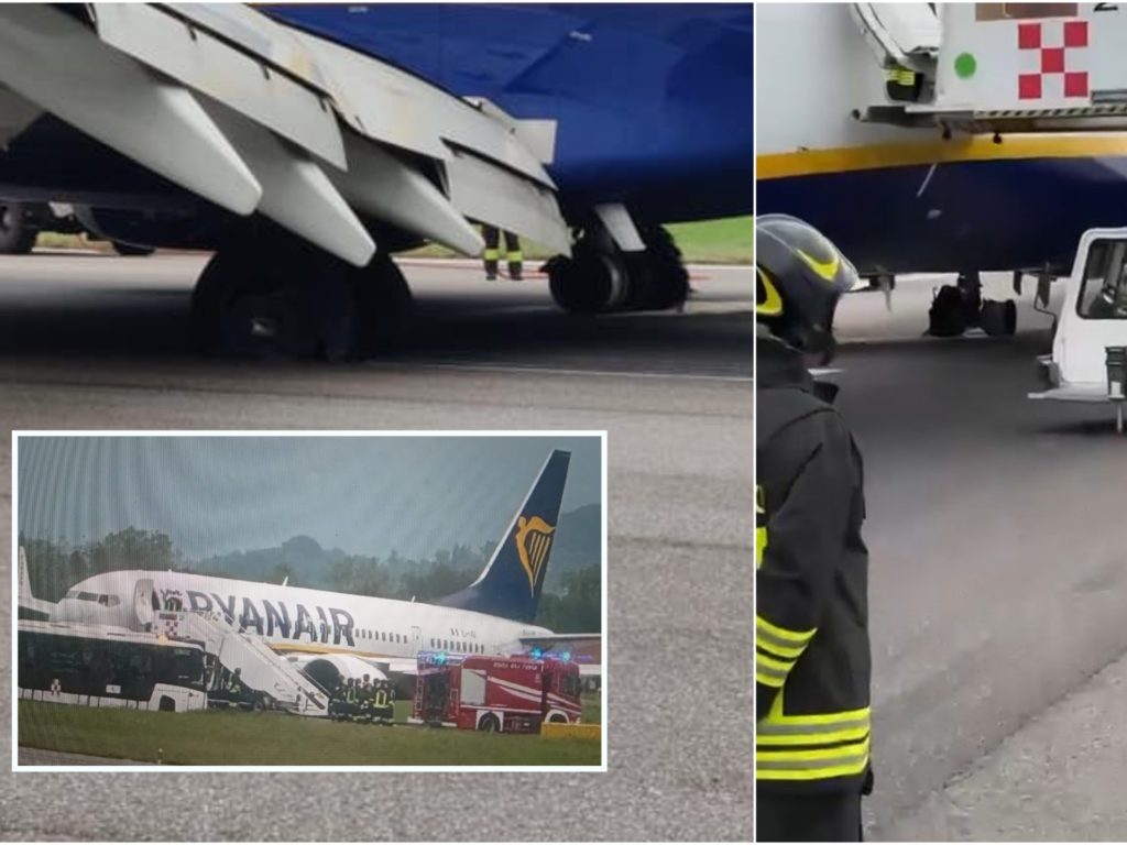 Scoppiano le ruote di Boeing della Ryanair: pista danneggiata, aeroporto chiuso