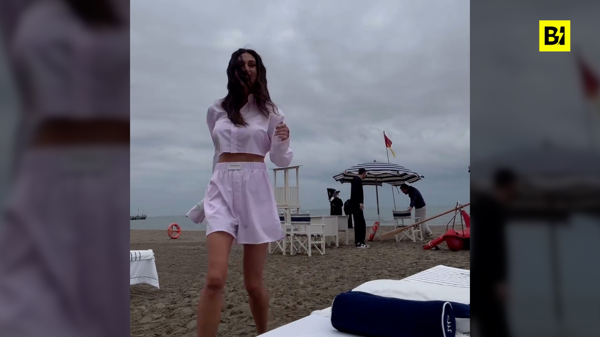 Giornata di shooting al mare per i fratelli…