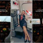 Flugzeug landet während eines Sturms, das sehen die Piloten