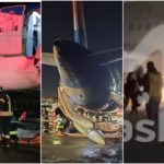 Aereo passeggeri russo prende fuoco all'atterraggio: le immagini dei salvataggi