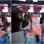 Kleines Mädchen verliert Taekwondo-Kampf, Vater-Trainer gibt ihr eine Ohrfeige: virales Schockvideo