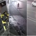 Nackte Frau überquert Autobahn und wird überfahren: schockierendes Video