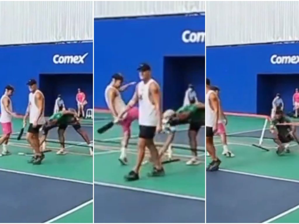 Partita di pickleball finisce a calci in faccia: il brutale video virale