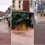 Tempesta Bert fa straripare i fiumi, città sommerse video shock