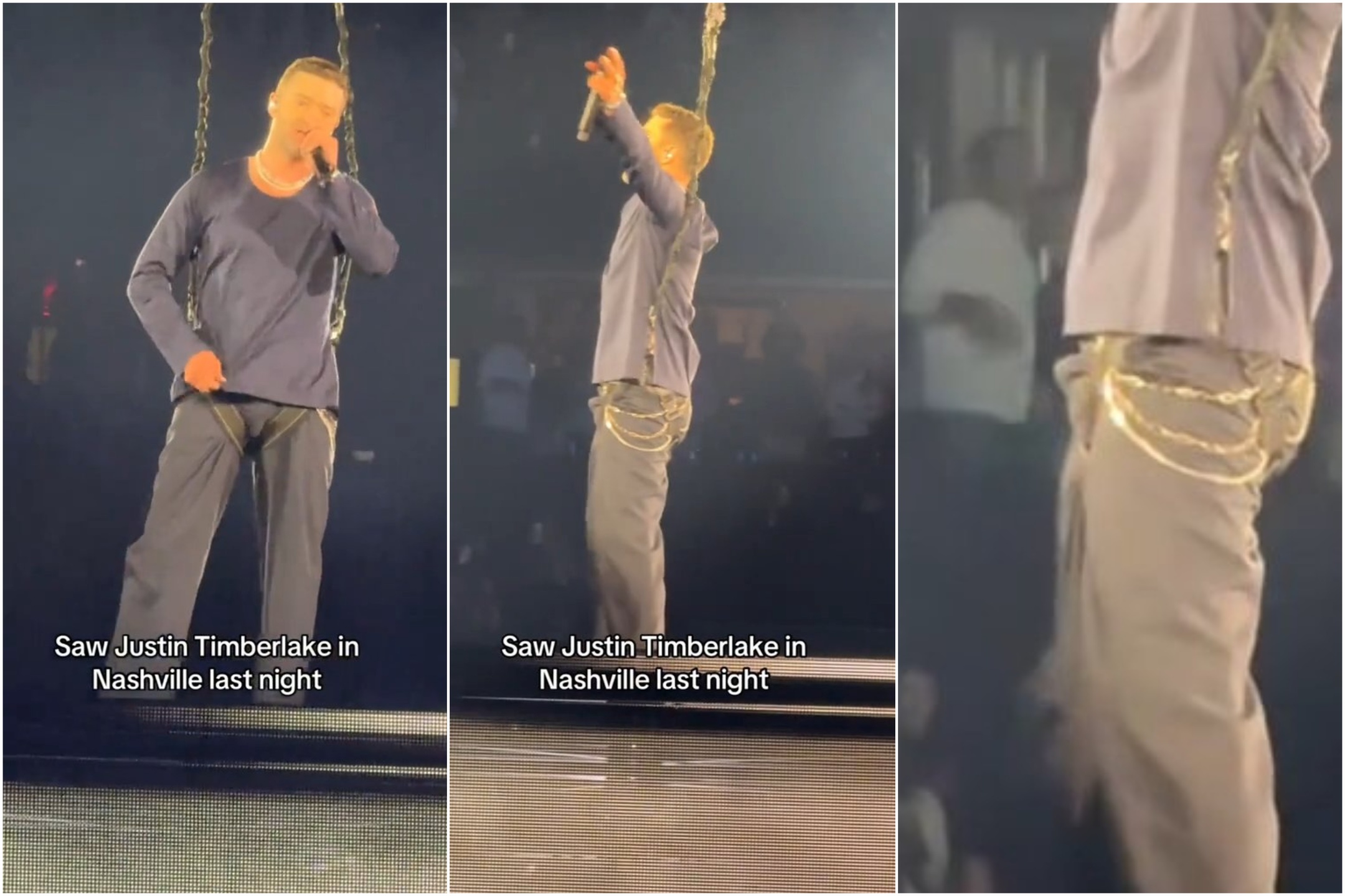 Il pene di Justin Timberlake ruba la scena al suo concerto: ecco cosa è successo