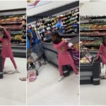 Mädchen zerstört Supermarkt, aus Respekt vor viraler Szene greift niemand ein