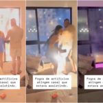 Feuerwerk dringt in die Brust einer Frau ein: schwere Verbrennungen