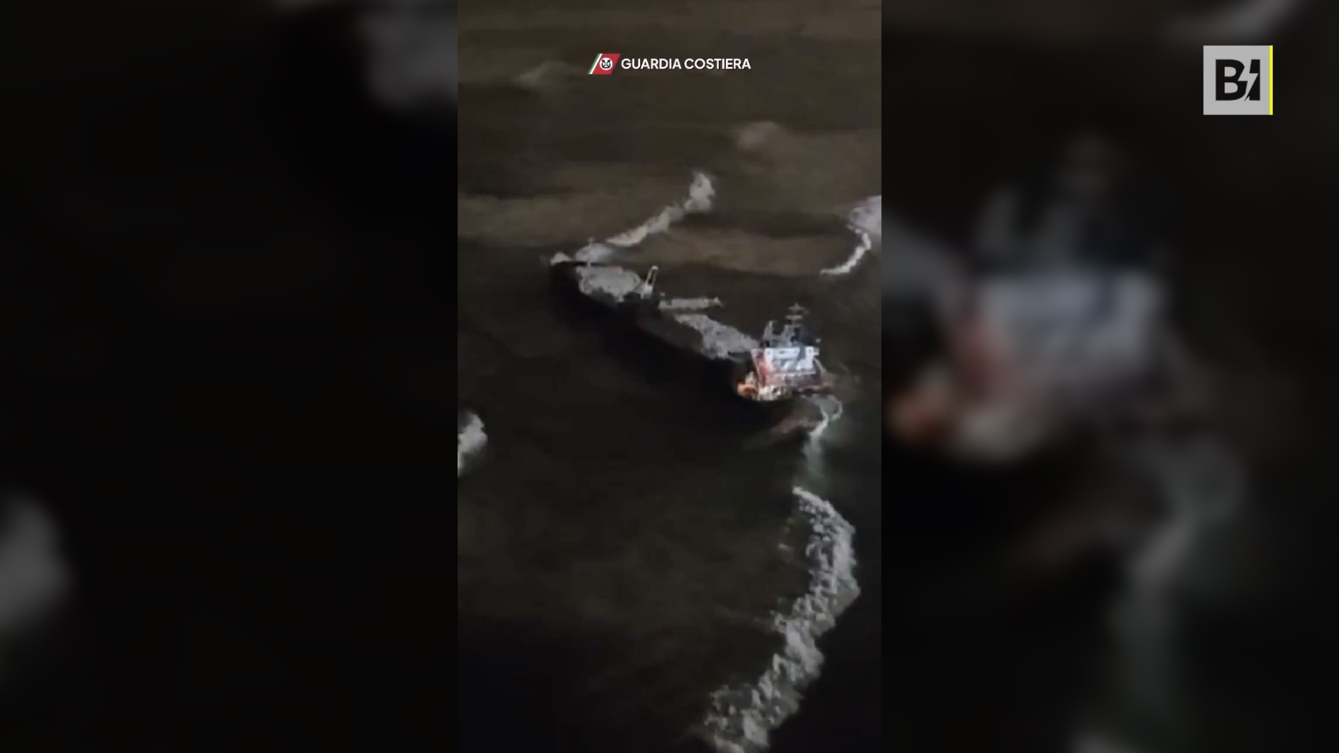 Barco varado en Marina di Massa, en proceso…