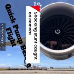 Bodybuilder macht Liegestütze im laufenden Flugzeugmotor: Kontroverse