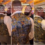 Conor McGregor spuckt Fan ins Gesicht, nachdem er einen Witz über Khabib gemacht hat: Video