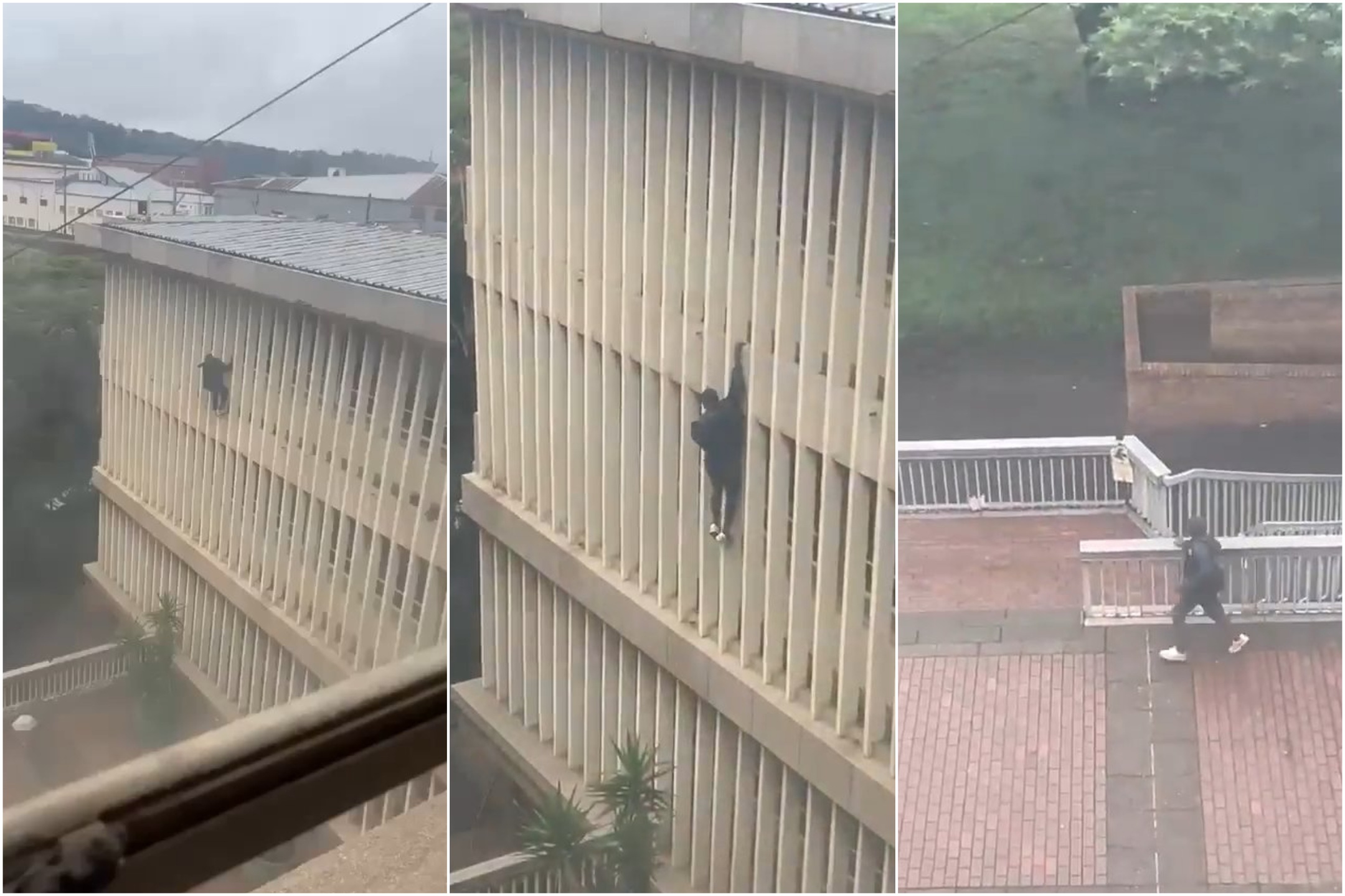 Er flieht während der Anhörung aus dem Gericht, spektakuläre Flucht auf Video festgehalten