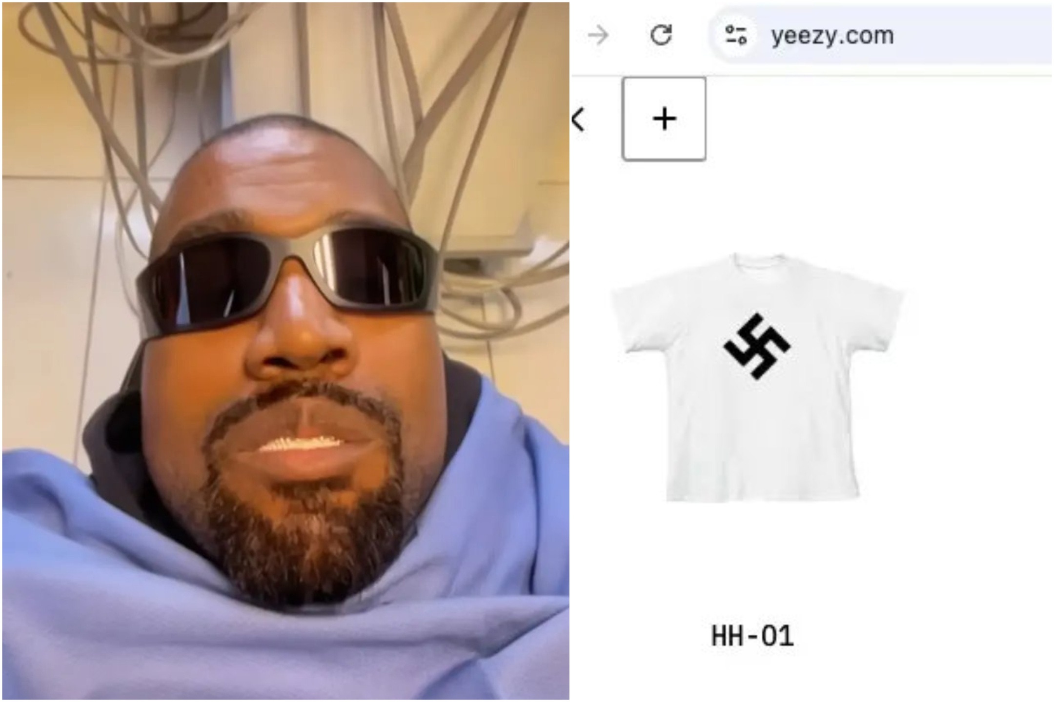 Kanye West abre un sitio de comercio electrónico que solo vende camisetas con esvásticas