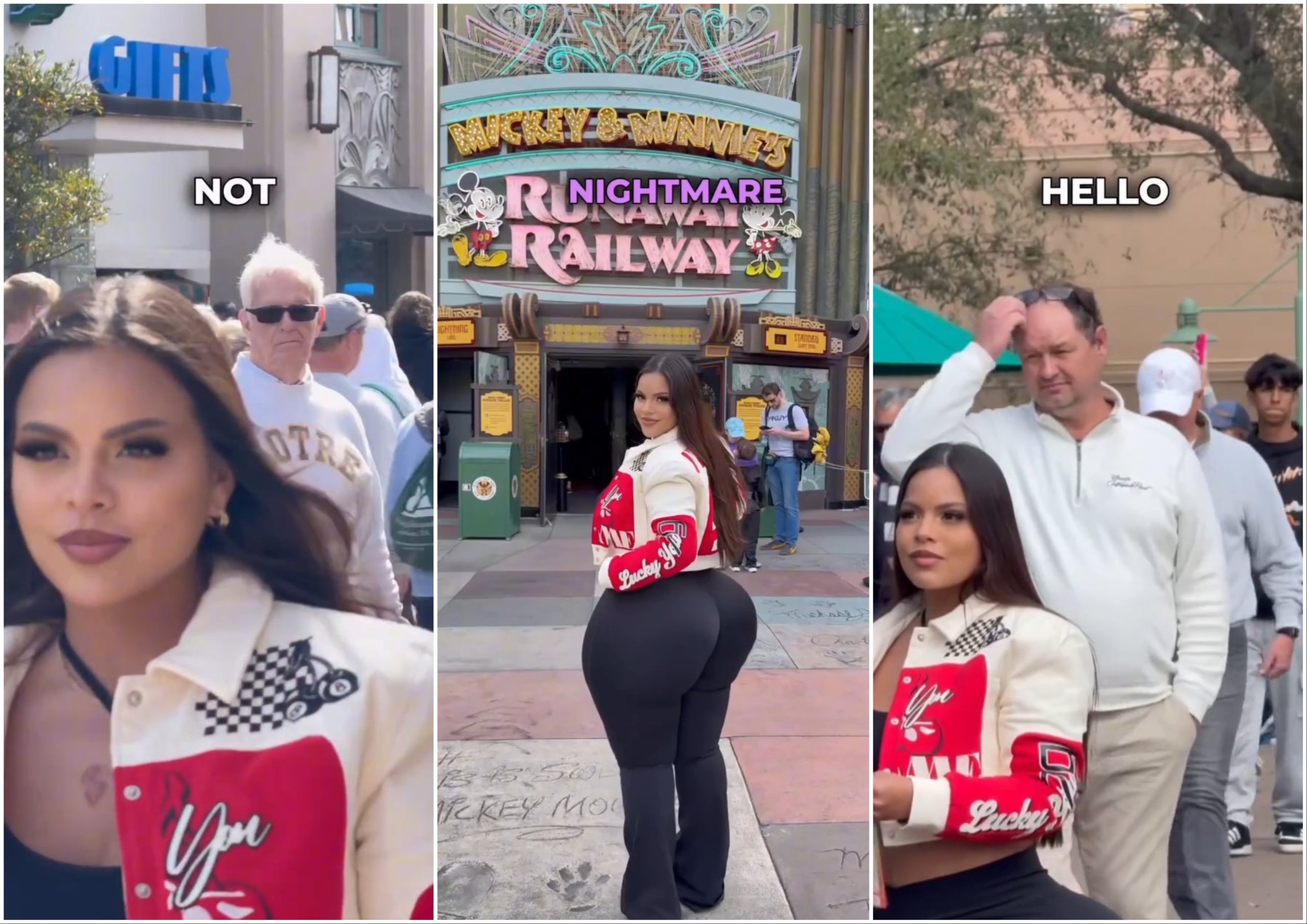 Influencer con trasero gigante critica Disneyland Todos me miraban, una pesadilla